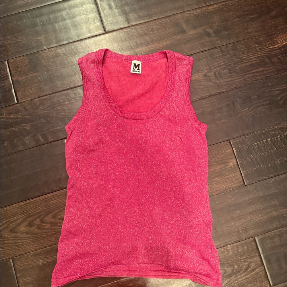 missoni shimmer Pink Sleeveless Women's Top